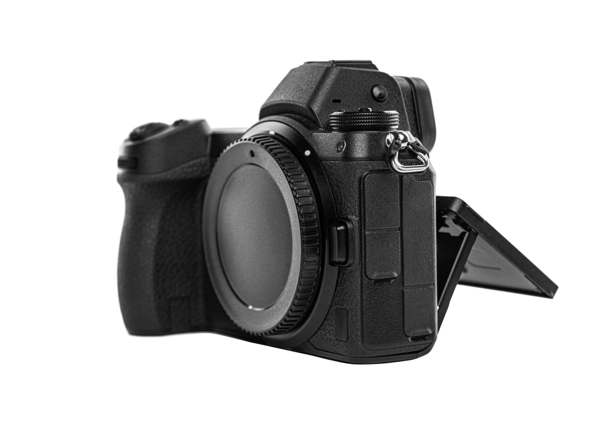 Lumen Z6 mirrorless camera on a wooden surface